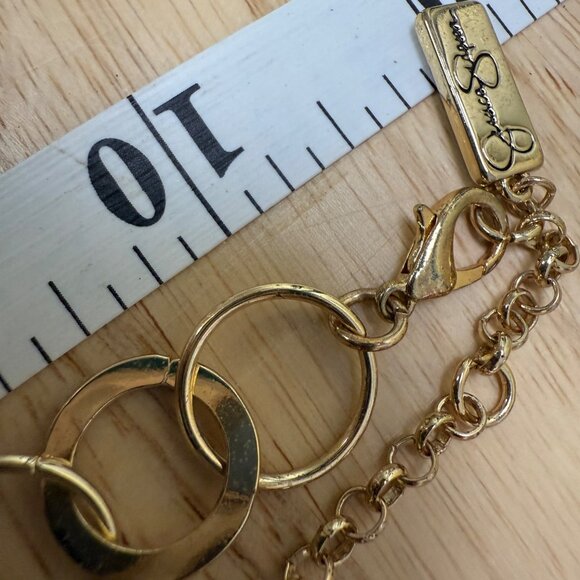 Jessica Simpson Gold-Tone Necklace With Wing Charms & Faux Pearl Accents Chain - Picture 9 of 9